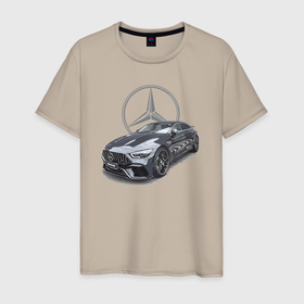 Мужская футболка хлопок с принтом Mercedes AMG Motorsport в Курске, 100% хлопок | прямой крой, круглый вырез горловины, длина до линии бедер, слегка спущенное плечо. | amg | car | germany | mercedes | motorsport | power | prestige | автомобиль | автоспорт | мерседес | мощь | престиж