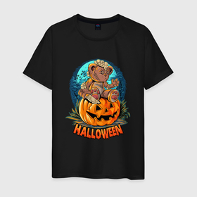 Мужская футболка хлопок с принтом Halloween 