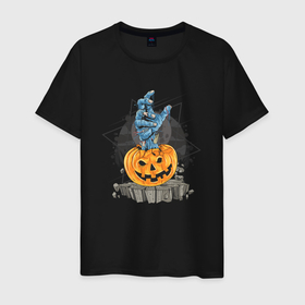 Мужская футболка хлопок с принтом Halloween 
