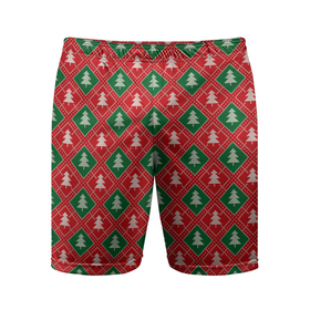 Мужские шорты спортивные с принтом Ёлочки (красно зелёные) в Курске,  |  | merry christmas | бабушкин свитер | дед мороз | ёлка | елочные шары | новогодний подарок | новый год | подарок | природа | рождество | свитер | свитер с ёлками | снежинки