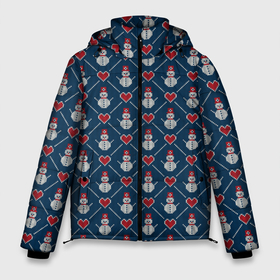 Мужская зимняя куртка 3D с принтом Снеговики с Сердечками в Екатеринбурге, верх — 100% полиэстер; подкладка — 100% полиэстер; утеплитель — 100% полиэстер | длина ниже бедра, свободный силуэт Оверсайз. Есть воротник-стойка, отстегивающийся капюшон и ветрозащитная планка. 

Боковые карманы с листочкой на кнопках и внутренний карман на молнии. | love | merry christmas | дед мороз | ёлка | зима | любовь | мороз | новый год | подарок | праздник | рождество | с новым годом | сантаклаус | свитер | свитер с сердечками | свитер со снеговиками | сердца | снег
