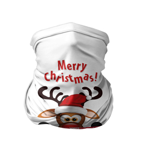 Бандана-труба 3D с принтом Оленёнок (Merry Christmas) в Курске, 100% полиэстер, ткань с особыми свойствами — Activecool | плотность 150‒180 г/м2; хорошо тянется, но сохраняет форму | merry christmas | santa claus | дед мороз | ёлка | зверь | зима | лось | мороз | новогодние олени | новый год | оленёнок бэмби | оленёнок рудольф | олень | подарок | празд | рождество | с новым годом | сантаклаус