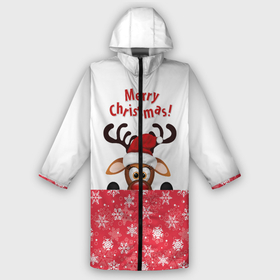 Дождевик унисекс 3D с принтом Оленёнок (Merry Christmas) в Курске,  |  | Тематика изображения на принте: merry christmas | santa claus | дед мороз | ёлка | зверь | зима | лось | мороз | новогодние олени | новый год | оленёнок бэмби | оленёнок рудольф | олень | подарок | празд | рождество | с новым годом | сантаклаус