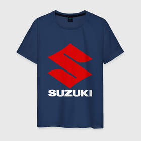 Мужская футболка хлопок с принтом SUZUKI   СУЗУКИ ЛОГО НАДПИСЬ , 100% хлопок | прямой крой, круглый вырез горловины, длина до линии бедер, слегка спущенное плечо. | japan | suzuki | suzuki logo | suzuki motor corporation | tokyo | авто | автомобиль | сидзуока | судзуки | судзуки кабусикигайся | сузуки | сузуки лого | токио | япония