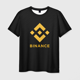 Мужская футболка 3D с принтом БИНАНС ЛОГО CARBON   BINANCE LOGO , 100% полиэфир | прямой крой, круглый вырез горловины, длина до линии бедер | bitcoin | blockchain | btc | cardano | crypto | ethereum | polkadot | tether | xrp | бинанс | биткоин | блокчейн | валюта | деньги | криптовалюта | майнер | майнинг | цифровая валюта | цифровое золото | эфир