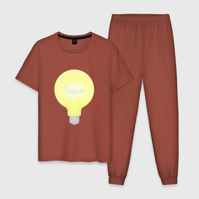 Мужская пижама хлопок с принтом Есть идея в Белгороде, 100% хлопок | брюки и футболка прямого кроя, без карманов, на брюках мягкая резинка на поясе и по низу штанин
 | concept | idea | идея | лампочка | эврика