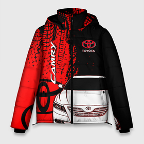 Мужская зимняя куртка 3D с принтом Camry Toyota glitch в Белгороде, верх — 100% полиэстер; подкладка — 100% полиэстер; утеплитель — 100% полиэстер | длина ниже бедра, свободный силуэт Оверсайз. Есть воротник-стойка, отстегивающийся капюшон и ветрозащитная планка. 

Боковые карманы с листочкой на кнопках и внутренний карман на молнии. | camry | land cruiser | toyota | toyota camry | toyota chaser | toyota corol | toyota land cruiser | toyota sport | toyota tundra | tundra | камри | койота корона | ленд крузер | марк | тойота | тойота камри | тойота корона | тойота ленд крузер | тойота ма