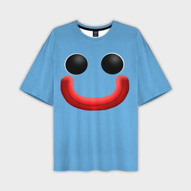 Мужская футболка oversize 3D с принтом Huggy Waggy smile в Кировске,  |  | Тематика изображения на принте: 