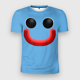 Мужская футболка 3D Slim с принтом Huggy Waggy smile в Кировске, 100% полиэстер с улучшенными характеристиками | приталенный силуэт, круглая горловина, широкие плечи, сужается к линии бедра | Тематика изображения на принте: 
