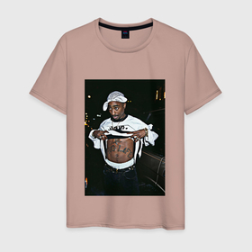 Мужская футболка хлопок с принтом Legends Never Die  2Pac , 100% хлопок | прямой крой, круглый вырез горловины, длина до линии бедер, слегка спущенное плечо. | 2pac | rap | west coast | звёзды рэпа | музыка