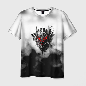 Мужская футболка 3D с принтом Берсерк: Облачно. в Петрозаводске, 100% полиэфир | прямой крой, круглый вырез горловины, длина до линии бедер | berserk | knight | аниме | берсерк | рыцарь