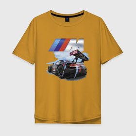 Мужская футболка хлопок Oversize с принтом BMW M POWER Motorsport Racing Team , 100% хлопок | свободный крой, круглый ворот, “спинка” длиннее передней части | bmw | car | force | germany | m power | prestige | racing | team | автомобиль | бмв | германия | мощь | престиж | сила
