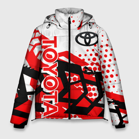 Мужская зимняя куртка 3D с принтом Toyota (Тойота) в Белгороде, верх — 100% полиэстер; подкладка — 100% полиэстер; утеплитель — 100% полиэстер | длина ниже бедра, свободный силуэт Оверсайз. Есть воротник-стойка, отстегивающийся капюшон и ветрозащитная планка. 

Боковые карманы с листочкой на кнопках и внутренний карман на молнии. | camry | corolla | land cruiser | supra | toyota | toyota motor corporation | авто | машина | тойота