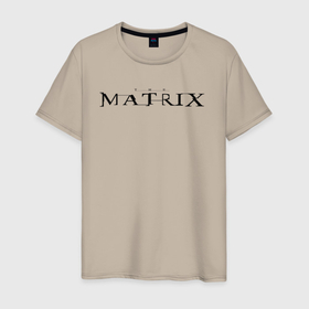 Мужская футболка хлопок с принтом the MATRIX логотип в Петрозаводске, 100% хлопок | прямой крой, круглый вырез горловины, длина до линии бедер, слегка спущенное плечо. | Тематика изображения на принте: matrix | morpheous | neo | trinity | избранный | матрица | морфеус | нео | тринити
