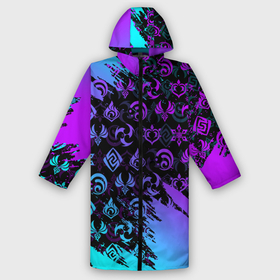 Дождевик унисекс 3D с принтом GENSHIN NEON PATTERN SYMBOL   НЕОН ЭМБЛЕМЫ в Смоленске,  |  | Тематика изображения на принте: amber | anime | genshin impact | girl | jean | lisa | paimon | xiao | zelda | анемо | аниме | геншен импакт | геншин импакт | геншин эмпакт | геншинимпакт | девушка | игры | кли | лиза | паймон | пеймон | персонажи | сяо | тян