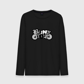 Мужской лонгслив хлопок с принтом Blink 182 лого в Екатеринбурге, 100% хлопок |  | blink | california | pop | punk | rock | блинк | группа | калифорния | панк | рок