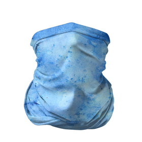 Бандана-труба 3D с принтом Красочная синева , 100% полиэстер, ткань с особыми свойствами — Activecool | плотность 150‒180 г/м2; хорошо тянется, но сохраняет форму | Тематика изображения на принте: акварель | арт | искусство | краска | краски | рисунок | синева | синий | современное искусство