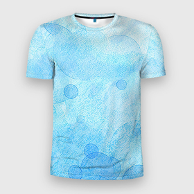 Мужская футболка 3D Slim с принтом Пузыри воздуха , 100% полиэстер с улучшенными характеристиками | приталенный силуэт, круглая горловина, широкие плечи, сужается к линии бедра | акварель | арт | вода | воздух | краски | мазки | мазки красок | пузыри | пузырь | пузырьки воздуха | рисунок | рисунок акварелью | рисунок красками