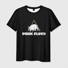 Мужская футболка 3D с принтом PINK FLOYD PIG в Новосибирске, 100% полиэфир | прямой крой, круглый вырез горловины, длина до линии бедер | pig | pink floyd | артрок | группа | музыка | пинк флойд | поросенок | прогрессивный рок | протопрог | психоделический рок | рок | рок группа | свинья | спейсрок | эйсидрок | экспериментальный рок