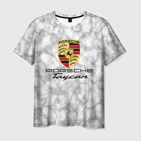 Мужская футболка 3D с принтом [Porsche Taycan]   Как у Литвина , 100% полиэфир | прямой крой, круглый вырез горловины, длина до линии бедер | auto | porsche | taycan | авто | автомобиль | бренд | марка | порше | тайкан
