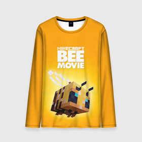 Мужской лонгслив 3D с принтом BEE MOVIE Minecraft в Петрозаводске, 100% полиэстер | длинные рукава, круглый вырез горловины, полуприлегающий силуэт | Тематика изображения на принте: bee | craft | mine | minecraft | блоки | добывать | желтая | компьютерная игра | крафт | кубики | майн | майнкрафт | манкрафт | пчела | пчелка | ремесло | скин | улей | шахта