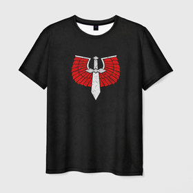 Мужская футболка 3D с принтом Темные ангелы до Ереси (цвет легиона) в Белгороде, 100% полиэфир | прямой крой, круглый вырез горловины, длина до линии бедер | astartes | dark angels | space marine | waha | warhammer | астартес | вархаммер | ваха | легион | темные ангелы