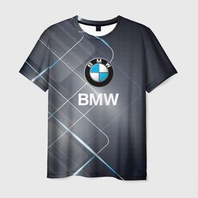 Мужская футболка 3D с принтом [BMW] Logo в Новосибирске, 100% полиэфир | прямой крой, круглый вырез горловины, длина до линии бедер | bmw | bmw performance | m | motorsport | performance | бмв | моторспорт