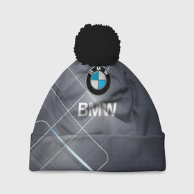 Шапка 3D c помпоном с принтом [BMW] Logo , 100% полиэстер | универсальный размер, печать по всей поверхности изделия | bmw | bmw performance | m | motorsport | performance | бмв | моторспорт