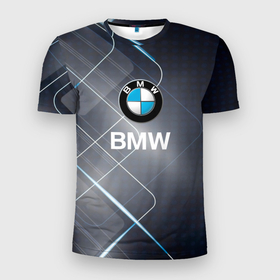 Мужская футболка 3D спортивная с принтом [BMW] Logo , 100% полиэстер с улучшенными характеристиками | приталенный силуэт, круглая горловина, широкие плечи, сужается к линии бедра | bmw | bmw performance | m | motorsport | performance | бмв | моторспорт