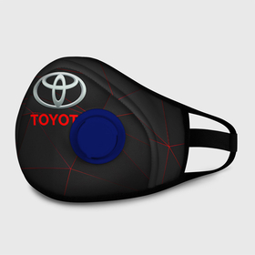 Маска из неопрена с принтом [Toyota] Тонкие линии неона в городе Новоалтайск, неопрен 100% | Форма огибающая нос. Резинки для ушей с дополнительной резинкой на затылке. Клапан для выдоха для активного дыхания при занятиях спортом. Эластичный материал маски и окантовки для лучшего растяжения и прилегания маски.  | Тематика изображения на принте: auto | sport | toyota | авто | автомобиль | бренд | спорт | тойота