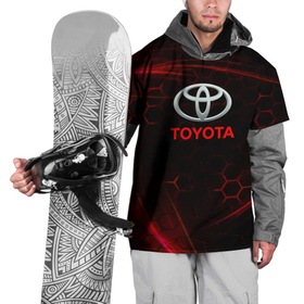 Накидка на куртку 3D с принтом [Toyota] Неоновые соты в Санкт-Петербурге, 100% полиэстер |  | auto | sport | toyota | авто | автомобиль | бренд | спорт | тойота