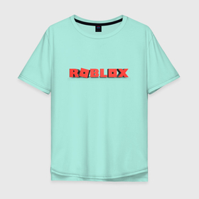 Мужская футболка хлопок Oversize с принтом Roblox logo red роблокс логотип красный в Санкт-Петербурге, 100% хлопок | свободный крой, круглый ворот, “спинка” длиннее передней части | game | logo | red | roblox | игра | красный | лого роблокс | логотип | онлайн игра | онлайн игры | роблокс
