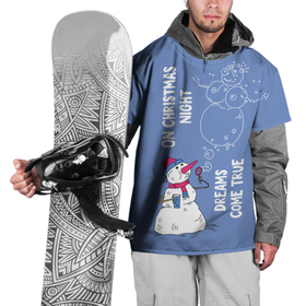 Накидка на куртку 3D с принтом На Рождество сбываются мечты в Белгороде, 100% полиэстер |  | blowing bubbles | dreams come true | happy new year | merry christmas | snow woman | snowman | пускает пузыри | рождество | сбываются мечты | снеговик | снежная баба