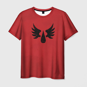 Мужская футболка 3D с принтом Кровавые ангелы (цвет легиона 9) в Тюмени, 100% полиэфир | прямой крой, круглый вырез горловины, длина до линии бедер | astartes | blood angels | sanguinius | space marine | warhammer | астартес | вархаммер | космодесант | кровавые ангелы | сангвиний