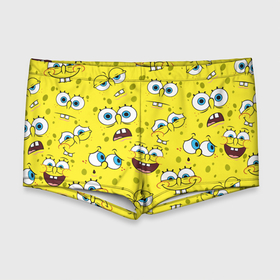 Мужские купальные плавки 3D с принтом Губка Боб   SpongeBob pattern в Белгороде, Полиэстер 85%, Спандекс 15% |  | sponge bob | spongebob | губка боб | квадратные штаны | сквэр пэнтс | спанч боб