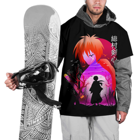 Накидка на куртку 3D с принтом Rurouni Kenshin   Бродяга Кэнсин , 100% полиэстер |  | rk | ruroken | rurouni kenshin | samurai x | аниме | бродяга кэнсин | манга | самурай икс | химура