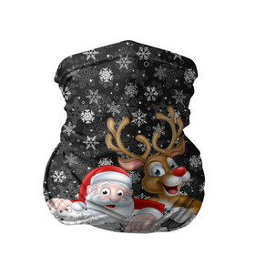 Бандана-труба 3D с принтом С Новым Годом (дед мороз и олень) в Курске, 100% полиэстер, ткань с особыми свойствами — Activecool | плотность 150‒180 г/м2; хорошо тянется, но сохраняет форму | christmas | merry christmas | santa claus | дед мороз | ёлка | зима | мороз | новогодние олени | новый год | оленёнок бэмби | оленёнок рудольф | орнамент | подарок | праздник | рождество | с новым годом | санта клаус