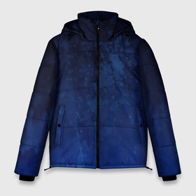 Мужская зимняя куртка 3D с принтом Смешение потоков в Тюмени, верх — 100% полиэстер; подкладка — 100% полиэстер; утеплитель — 100% полиэстер | длина ниже бедра, свободный силуэт Оверсайз. Есть воротник-стойка, отстегивающийся капюшон и ветрозащитная планка. 

Боковые карманы с листочкой на кнопках и внутренний карман на молнии. | акварель | арт | вода | краски | мазки | мазки красок | оттенки | рисунок | рисунок акварелью | рисунок красками | синий