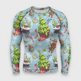 Мужской рашгард 3D с принтом Merry Christmas Pattern ,  |  | 2022 | 2022 год | happy new year | santa | год тигра | дед мороз | каникулы | мороз | новогодний свитер | новый год | новый год 2022 | новый год тигра | оливье | праздник | рождество | санта клаус | свитер новогодний