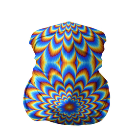 Бандана-труба 3D с принтом Пульсирующий синий цветок (оптическая иллюзия) в Тюмени, 100% полиэстер, ткань с особыми свойствами — Activecool | плотность 150‒180 г/м2; хорошо тянется, но сохраняет форму | абстракция | аум | галлюцинация | зазеркалье | игра ума | иллюзии | индиго | майя | мантра | медитация | мираж | неон | нирвана | обман зрения | ом | оптические иллюзии | просветление | психоделика