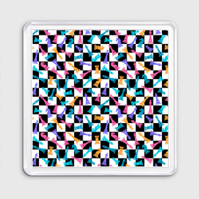 Магнит 55*55 с принтом Разноцветные Шахматные Фигуры в Тюмени, Пластик | Размер: 65*65 мм; Размер печати: 55*55 мм | 