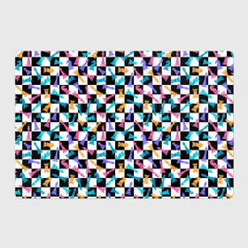 Магнитный плакат 3Х2 с принтом Разноцветные Шахматные Фигуры , Полимерный материал с магнитным слоем | 6 деталей размером 9*9 см | 