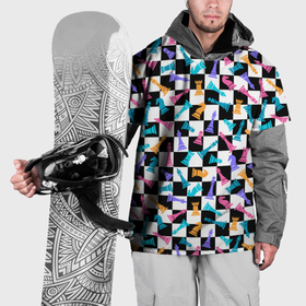 Накидка на куртку 3D с принтом Разноцветные Шахматные Фигуры в Тюмени, 100% полиэстер |  | 