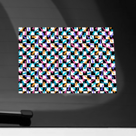 Наклейка на автомобиль с принтом Разноцветные Шахматные Фигуры , ПВХ |  | Тематика изображения на принте: 