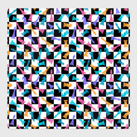 Магнитный плакат 3Х3 с принтом Разноцветные Шахматные Фигуры , Полимерный материал с магнитным слоем | 9 деталей размером 9*9 см | 