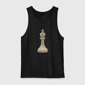 Мужская майка хлопок с принтом Шахматная фигура Белый король , 100% хлопок |  | белые | белый | доска | игра | игровая | игры | короли | король | логика | логичные | настольная | настольные | спорт | спортивные | фигура | фигурка | фигуры | шахматная | шахматные | шахматный | шахматы