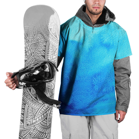 Накидка на куртку 3D с принтом Глубина льда в Петрозаводске, 100% полиэстер |  | акварель | арт | глубина | краски | лёд | мазки | мазки красок | рисунок | рисунок акварелью | рисунок красками