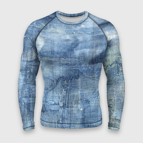 Мужской рашгард 3D с принтом Джинсовые мазки ,  |  | акварель | арт | джинса | джинсы | краски | мазки | мазки красок | рисунок | рисунок акварелью | рисунок красками | ткань