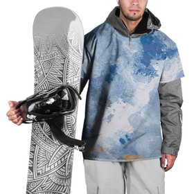Накидка на куртку 3D с принтом Небесные мазки , 100% полиэстер |  | акварель | арт | краски | мазки | мазки красок | рисунок | рисунок акварелью | рисунок красками