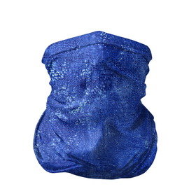 Бандана-труба 3D с принтом Ночная синева в Санкт-Петербурге, 100% полиэстер, ткань с особыми свойствами — Activecool | плотность 150‒180 г/м2; хорошо тянется, но сохраняет форму | Тематика изображения на принте: акварель | арт | краски | мазки | мазки красок | рисунок | рисунок акварелью | рисунок красками